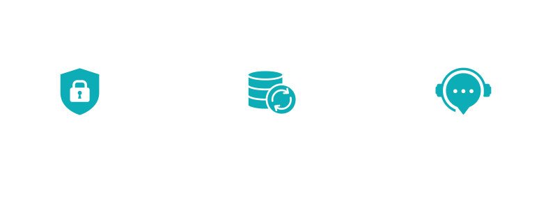 セキュリティ対策を自動最適化、毎日自動でバックアップ、WordPress基本操作サポート